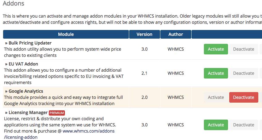 Add Google Analytics Tracking Code in WHMCS