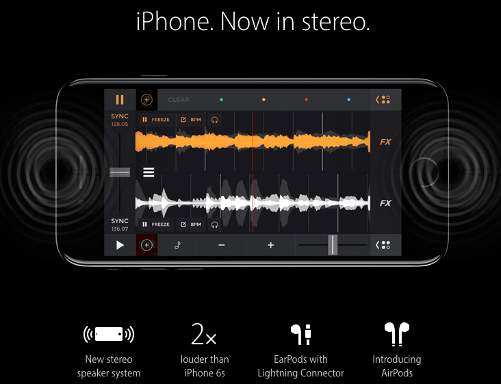 Stereo speakers on iPhone 7